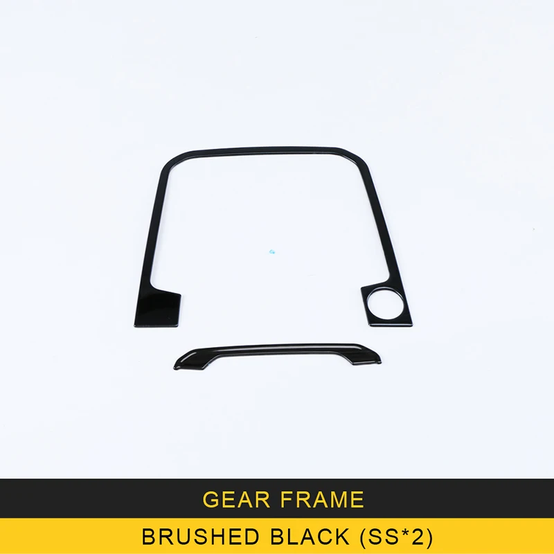 Carманго для Фольксваген артеон автомобильный Стайлинг подстаканник Шестерня панель хромированная крышка отделка рамка наклейка интерьерные аксессуары - Название цвета: Brushed-black-X2