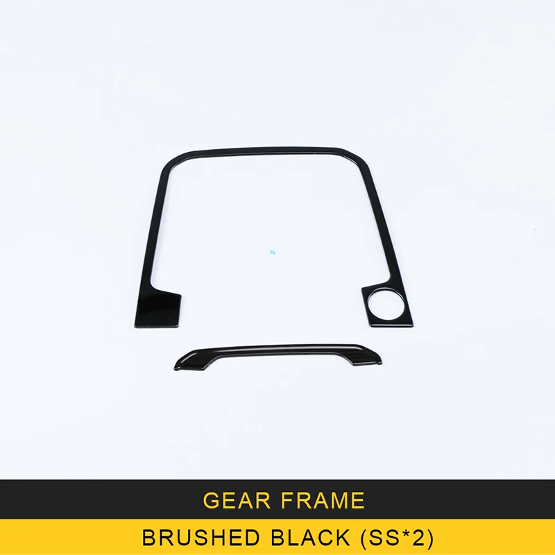 Brushed-black-X2 Carманго для Фольксваген артеон автомобильный Стайлинг подстаканник Шестерня панель хромированная крышка отделка рамка наклейка интерьерные аксессуары - Название цвета: Brushed-black-X2
