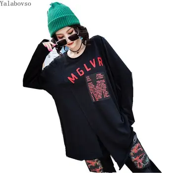 

2020 Autumn And Spring New Loose Tops Printing Letter Long Sleeved Female Hoodies Women High Street Pullovers For Women Z3