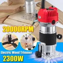 Drillpro-recortadora manual eléctrica, enrutador de Palma laminada de madera, máquina de tallado, herramienta de trabajo, 110V/220V, 20000rpm, 2300W