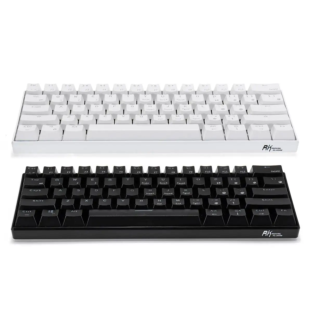

RK 61 Gateron Switch RGB Mechanical Gaming Keyboard bluetooth LED Backlit Waterproof for Desktop English Layout