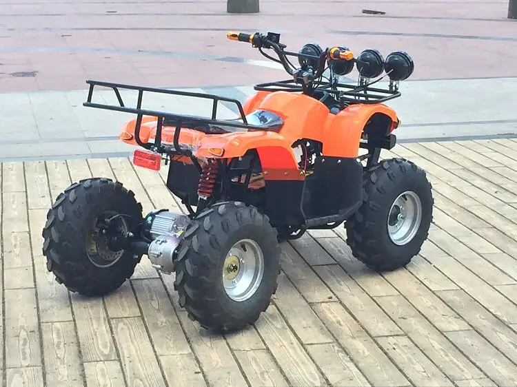 Go Kart Karting 48V 500W Electric ATV Disc Brake Front Swingarms Rear Axle Steering Handlebar Frame Body With Wheels |