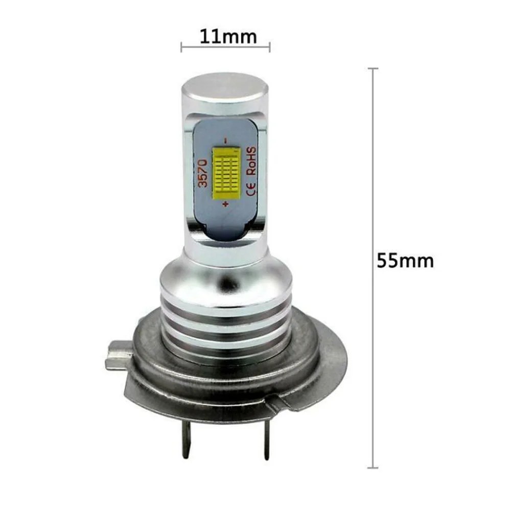 2 шт. AC/DC 12 V-24 V H7 светодиодный фары для авто Conversion Kit супер высокий низкий пучок 4000LM 6000 К 80 Вт белый автомобиль светодиодный фары лампы фар