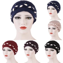 Модная хлопковая мусульманская шапка в этническом стиле, подходит ко всему, сезон весна-лето, Новинка