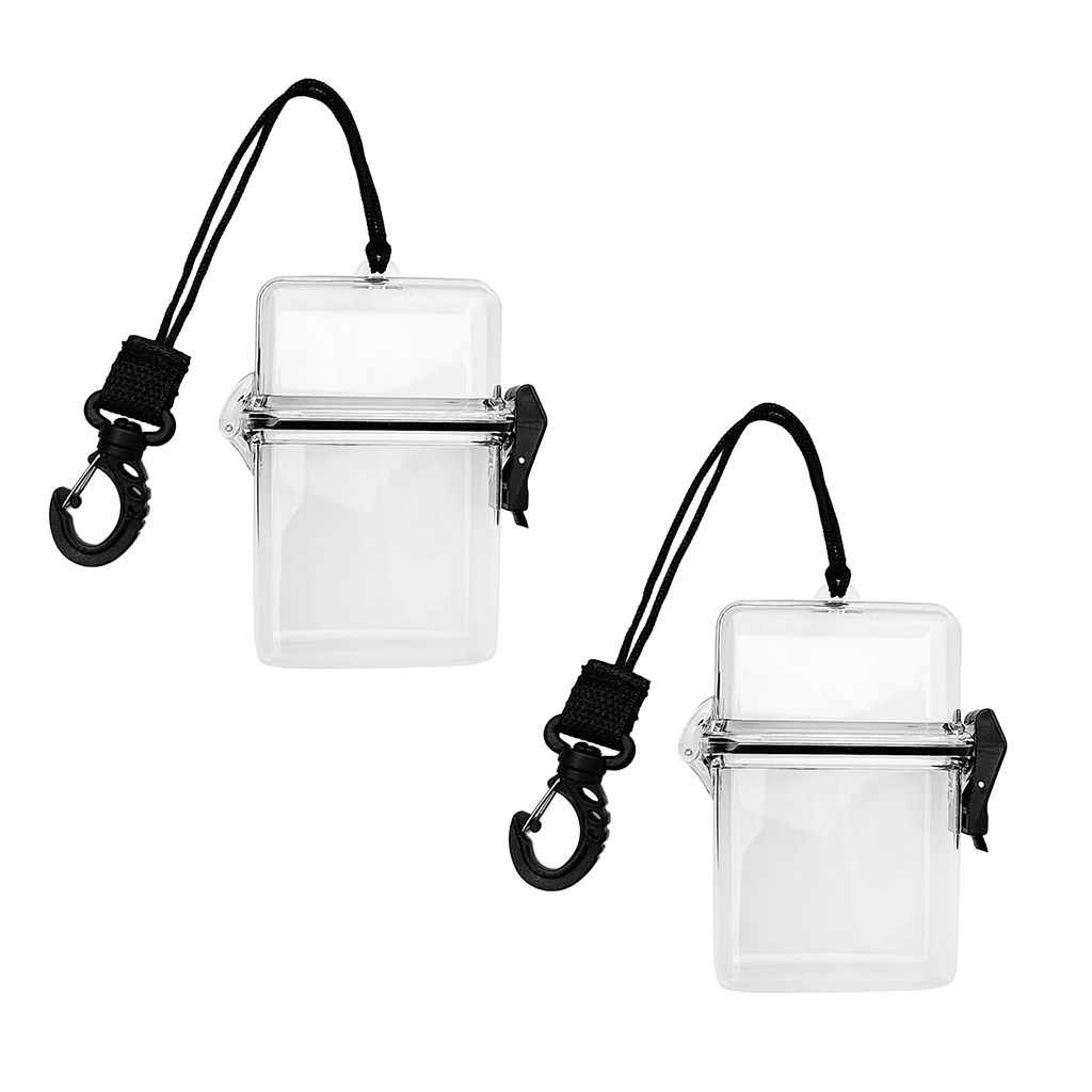 2pcs Ultralight Diver Waterproof Dry Box Container for Scuba Diving Kayaking