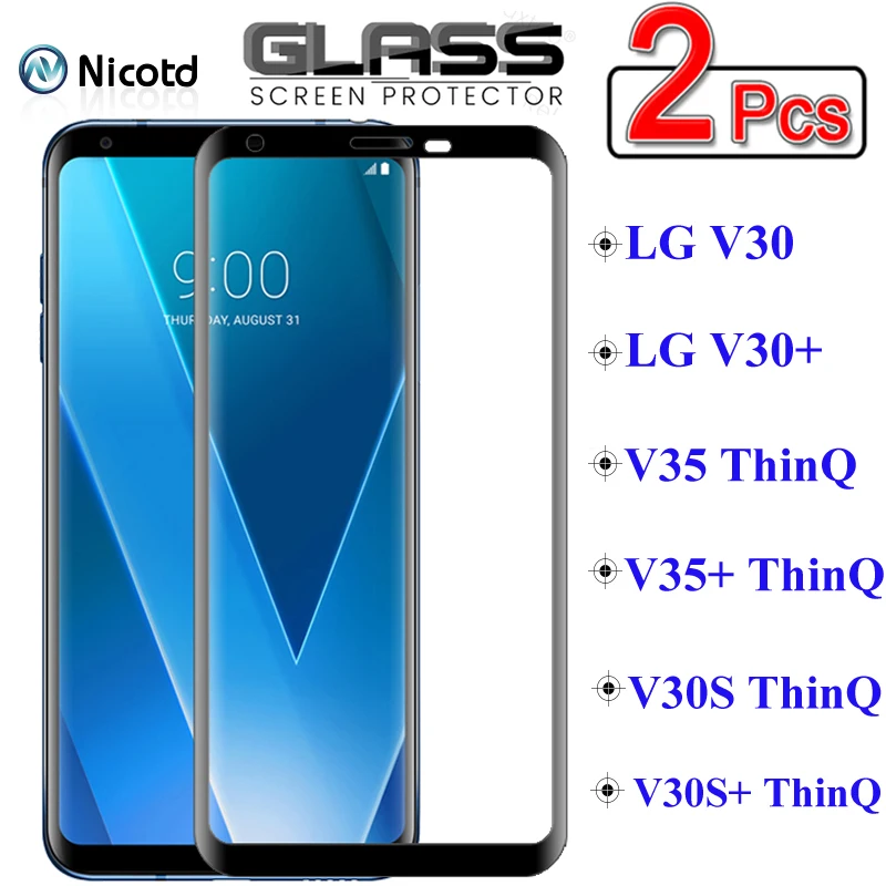 Защитное стекло NicoTD для LG V30 V35 V30S ThinQ Plus пленка из закаленного стекла с полным