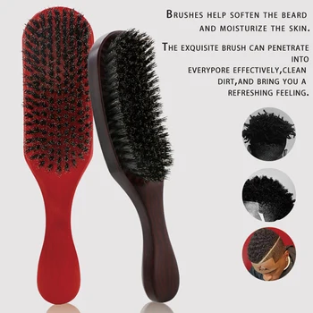 

Bristle Big Bend Comb Beard Brush Shaving Brush Hair Comb Massage Comb Hairdressing Comb