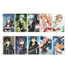 10 шт. Sword Art Online SAO карта аниме наклейка s DIY Водонепроницаемая крапленая карта Наклейка Детские стикерные игрушки для детей коллекция подарок