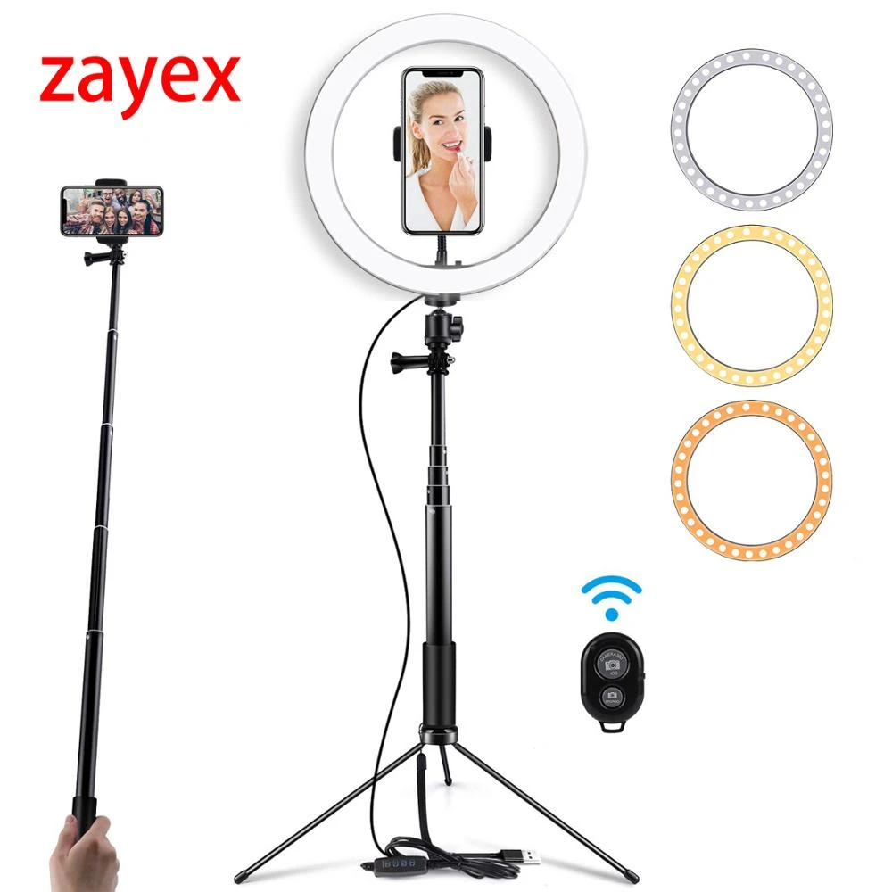Portable Photography Led Selfie Ring Light 8inch 10inch Dimmable Camera Phone Ring Lamp with Table Tripods for Live Stream/Makeup/YouTube Video Portable Photography Led Selfie Ring Light 8inch 10inch Dimmable Camera Phone Ring Lamp with Table Tripods for Live Stream/Makeup/YouTube Video
