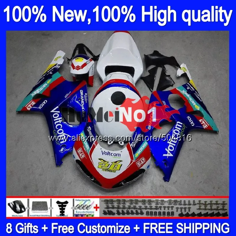 Body For SUZUKI GSXR 1000 GSX-R1000 GSXR1000 1000CC Blue white 19MC.18 GSXR-1000 K2 GSX R1000 2000 2001 2002 00 01 02 Fairing