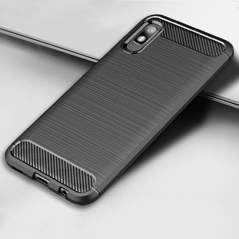 

seashore For Samsung A10e Case Silicon Heavy Shockproof Carbon Fiber Soft Silicone 5.83 inch For Samsung Galaxy A10e A102U Case