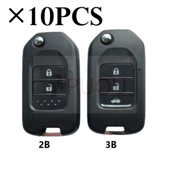 

10PCS/LOT 2 3 Button Folding Flip Remote Key Shell Case For Honda Fit Marina Wisdom XRV City