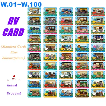 

Animal Crossing RV cards for amiibo-cards Full Set 50 Pcs NFC-cards Ntag215 chip Standard Cards Size 86mmx54mm