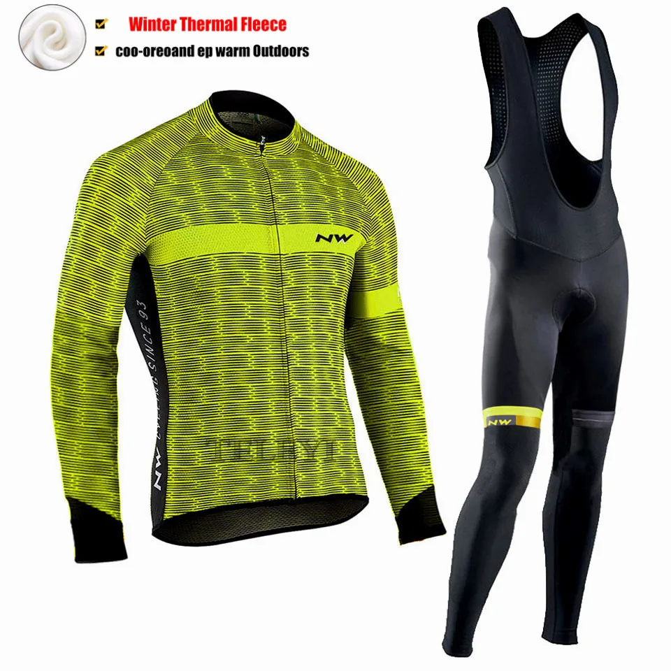 Northwave Pro зима велосипедной команды дышащая Костюмы одежа для велоспорта активного отдыха спортивная одежда с длинным рукавом MTB