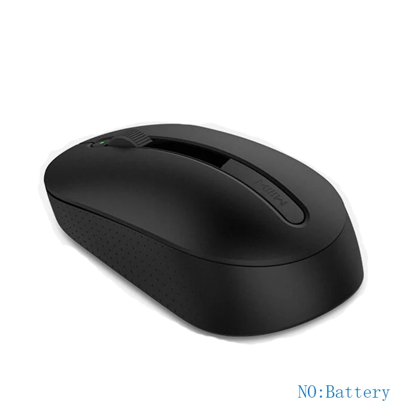 black Xiaomi mi IIW беспроводная мышь СОФТ тач Ergono mi c мышь оптическая mi ce 2,4G беспроводная мышь USB приемник для Win7/8/10/XP Mac OS - Цвет: black