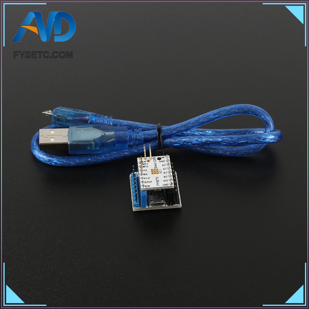 TMC2209 V3.0 Драйвер шагового двигателя супер тихий 256 микрошаги+ USB Последовательный порт тестер модуль адаптера