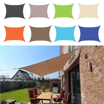 

Waterproof Sun Shelter Triangle Sunshade Protection Outdoor Canopy Garden Patio Pool Shade Sail Awning Camping Shade Cloth Large