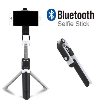

Wireless Bluetooth Selfie Stick Tripod With Remote Control Selfie Extendable Foldable Monopod For iPhone Action Camera