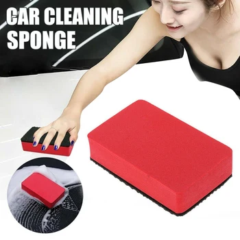 

2Pcs New Car Magic Clay Bar Pad Sponge Block Cleaning Eraser Wax Polish Pad Tool Car Wash Sponge