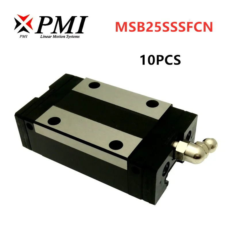 10 шт. оригинальный Тайвань PMI MSB25S MSB25S-N MSB25SSSFCN профильные рельсовые направляющие