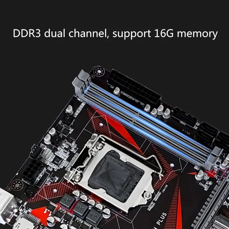Desktop Computer Motherboard M.2 LGA1150 USB 2.0 USB 3.0 16G 2x DDR3 Mainboard