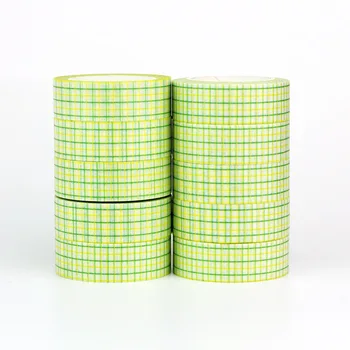 

10pcs/lot Cute Grass Green Plaid Washi Tapes DIY Craft Decorative Scrapbooking Planner Adhesive Masking Tapes Kawaii Stationery