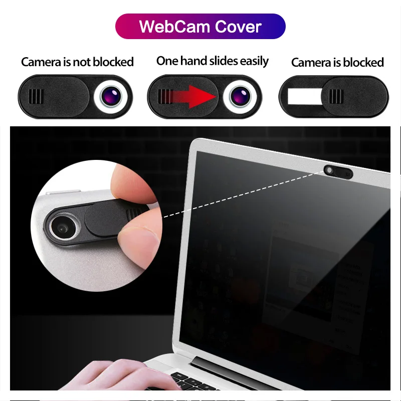 Webcam Cover Camera Privacy Protective Cover Mobile Laptop Lens Occlusion Privacy Cover Anti-Peeping Protector Shutter Slider ► Photo 2/6