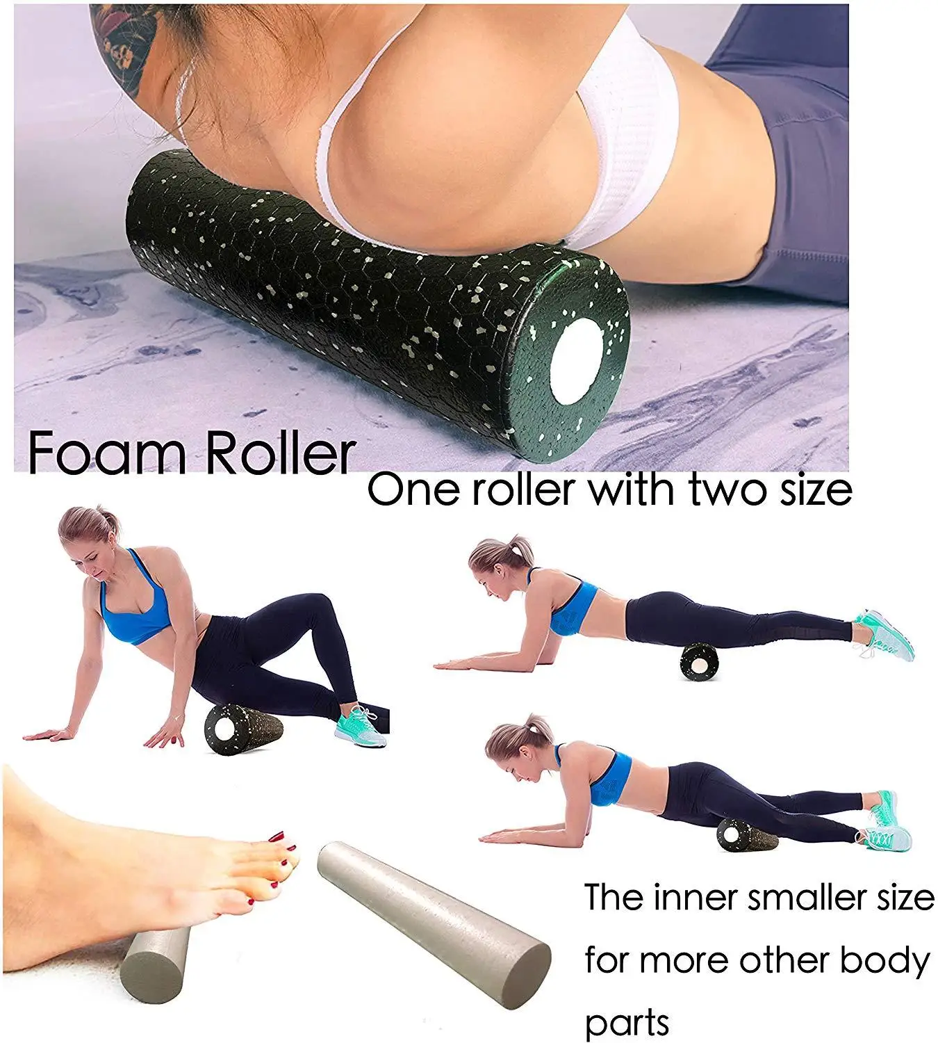 EPP Fitness Yoga Massage Roller High Density Muscle Foam
