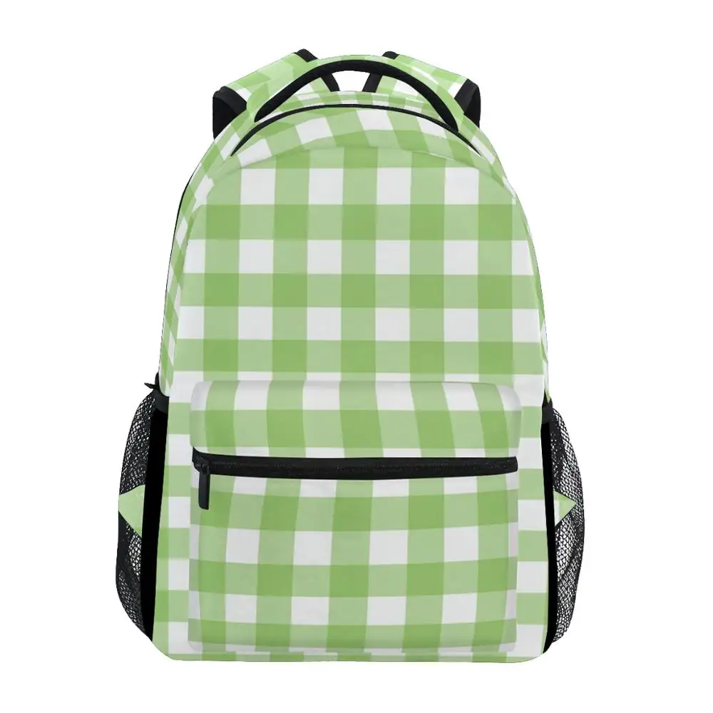 

ALAZA 2019 New Backpack Children School Bags Students lattice printing Backpack for Teenager Girl Book Bag Women Laptop Backpack