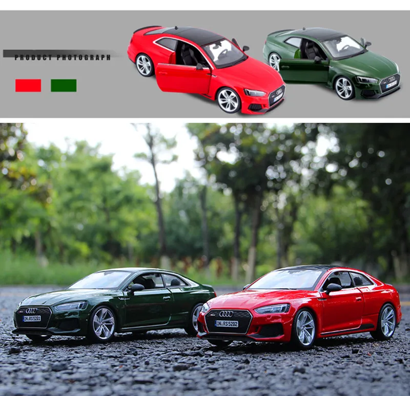 Bburago 1:24 Audi RS5 красный автомобиль литье под давлением модель автомобиля сплав модель автомобиля моделирование автомобиля украшение коллекция Подарочная игрушка