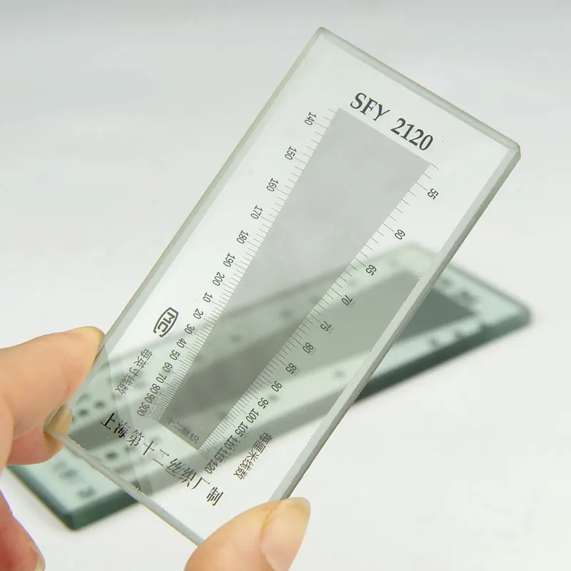 Fabric Density Mirror Weft Warp Scale Measuring Instrument