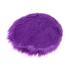 1PC 30x30cm Solid Color Warm Wool Round Cushion Stool Pad Thickening Dining Chair Cushion Anti-Slip Seat Mat Chair Mat Pad  4