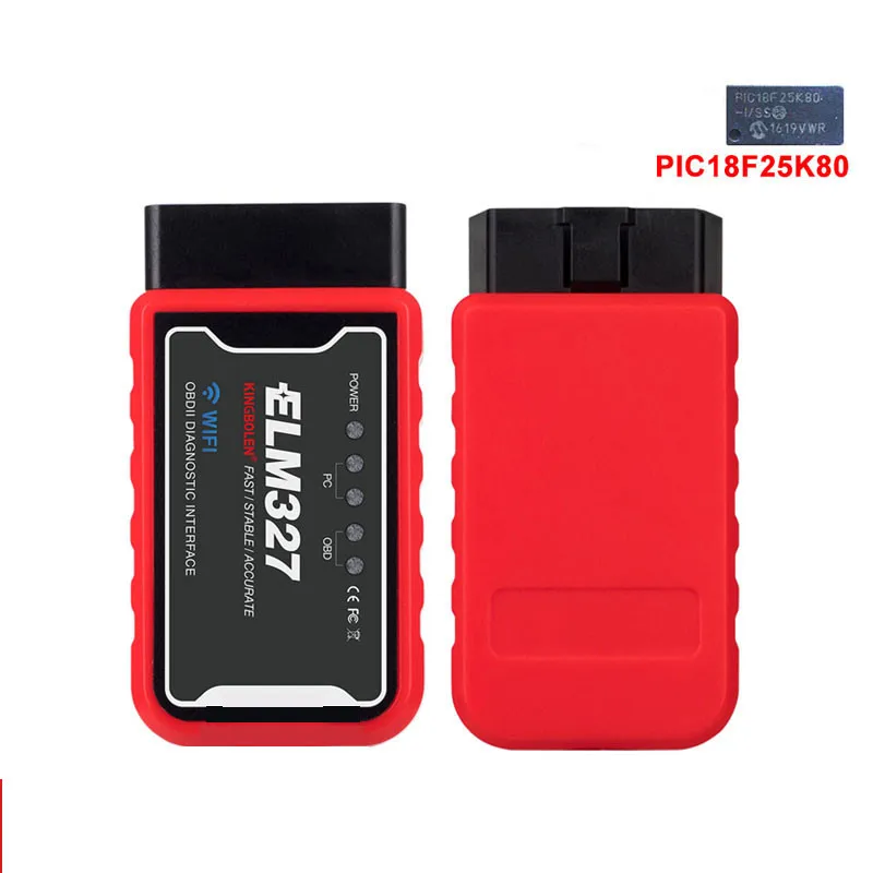 Автомобильный диагностический сканер ELM327 OBD II считыватель кодов WiFi bluetooth V1.5 чип