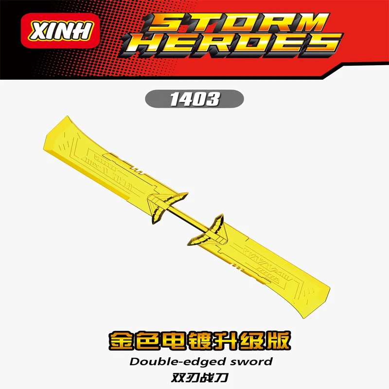 

LEGOing Thanos Golden Plating Upgraded Double-edged Sword Toys Collection Lover Blocks Birthday Christmas Gift Compatible Marvel