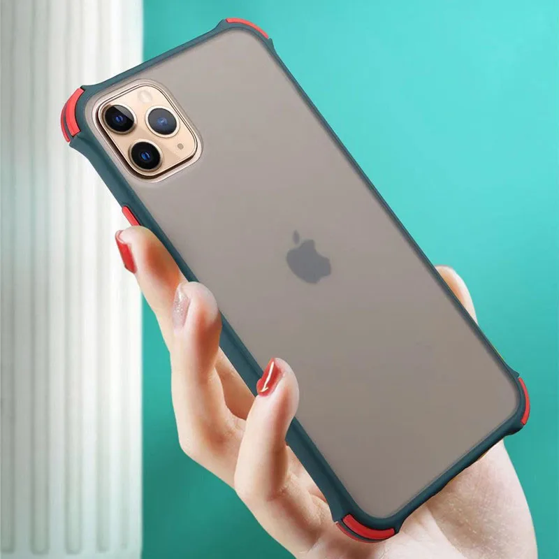Противоударный силиконовый чехол бампер для iPhone 11 Pro Max XR XS 10 8 7 Plus iPhone11 11Pro 8Plus