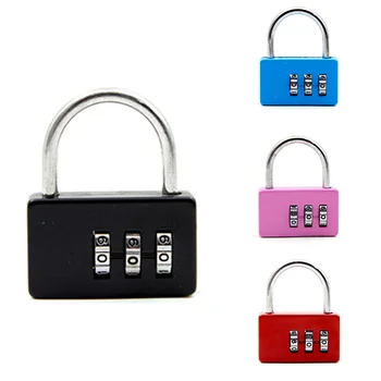 

10PCS Durable 3 Dial Digit Password Combination Padlock Suitcase Luggage Code Lock Mini Coded Keyed Anti-Theft Lock Cijfersloten