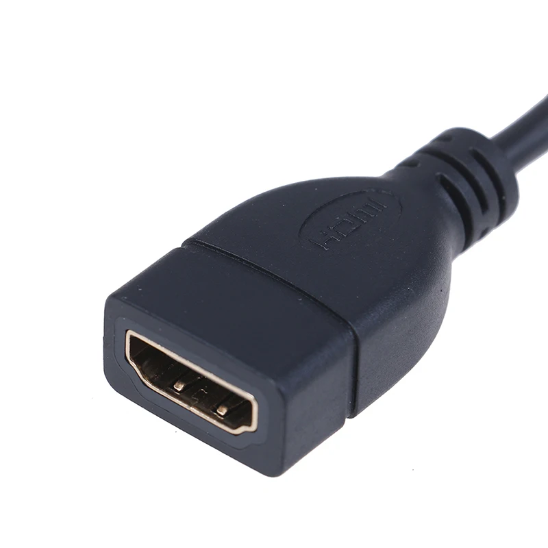 Вверх вниз вправо влево Угловой Micro HDMI к HDMI адаптер «Папа-мама» Разъем 10 см для HDTV Тип D hdmi micro hdmi угол кабеля