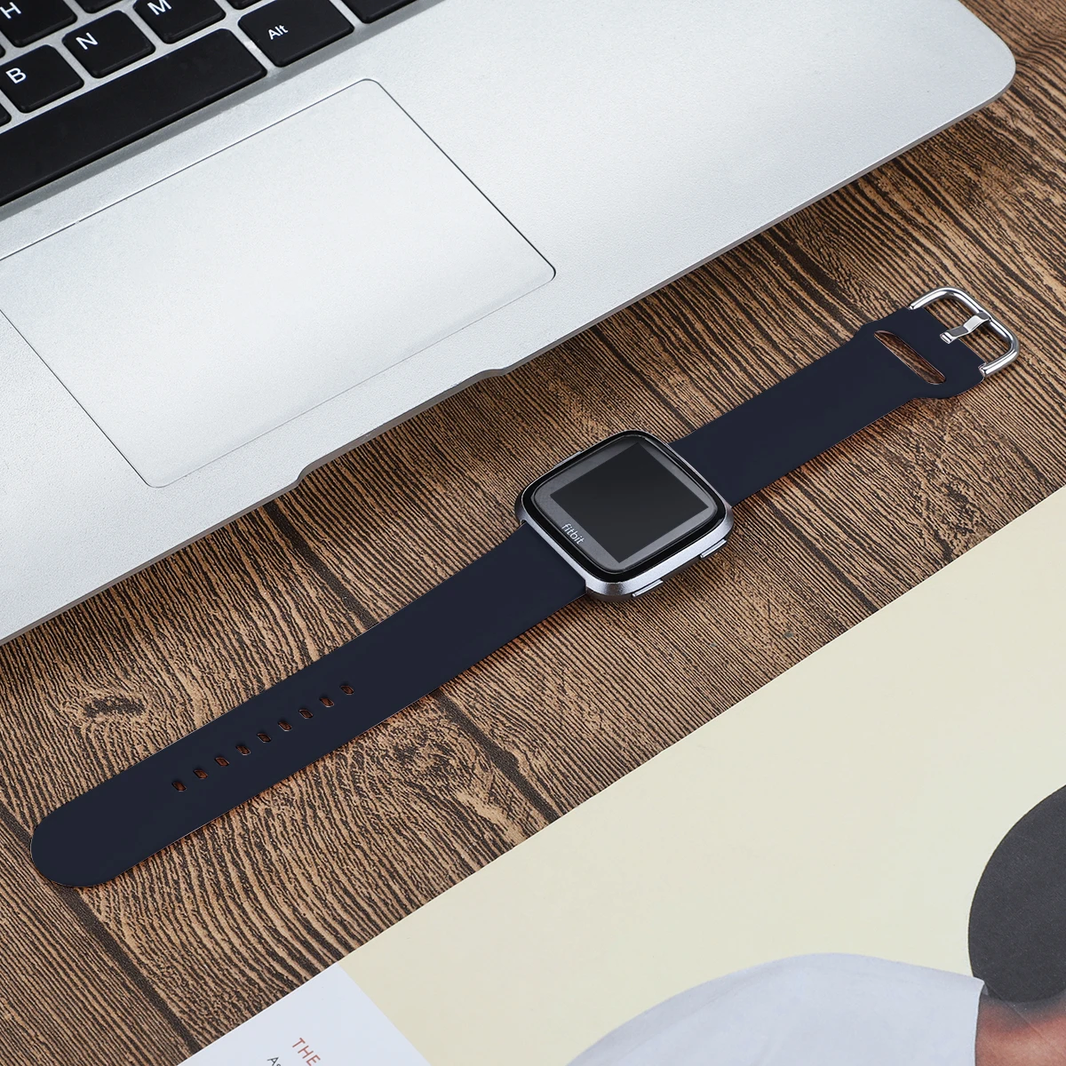 Замена Fitbit versa, ремешок Ремешок силиконовый браслет из дышащего материала, сменный спортивный ремешок для Fitbit часы Versa 61017