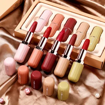 

2019 Waterproof Lipstick Set Makeup Cosmetics Non-sticky Lipsticks Kit Professional Lip Glaze Matte Lip Gloss