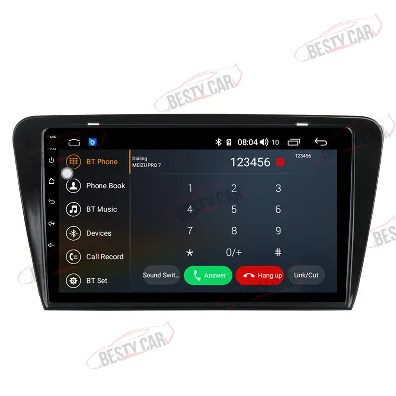 Perfect Android 9.0 Octa Core 10.1 Inch Touch Screen GPS Car Radio Stereo For Skoda Octavia A7 III 3 2014-2018 Multimedia Player IPS 2.5D WIFI CARPLAY with Free MAP Backup Camera 4