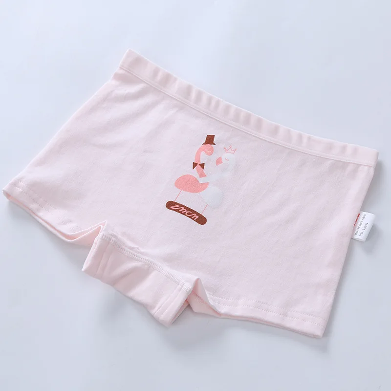 New 4pc/lot Girls Cartoon Underpants Young Girl Boxer Briefs Comfortable Cotton Panties Kids Underwear Baby Girls Clothes