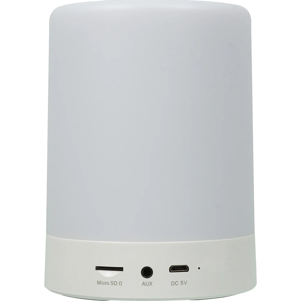 Колонка порт. Ginzzu GM-893W белый 5W 1.0 BT/3.5Jack 1800mAh