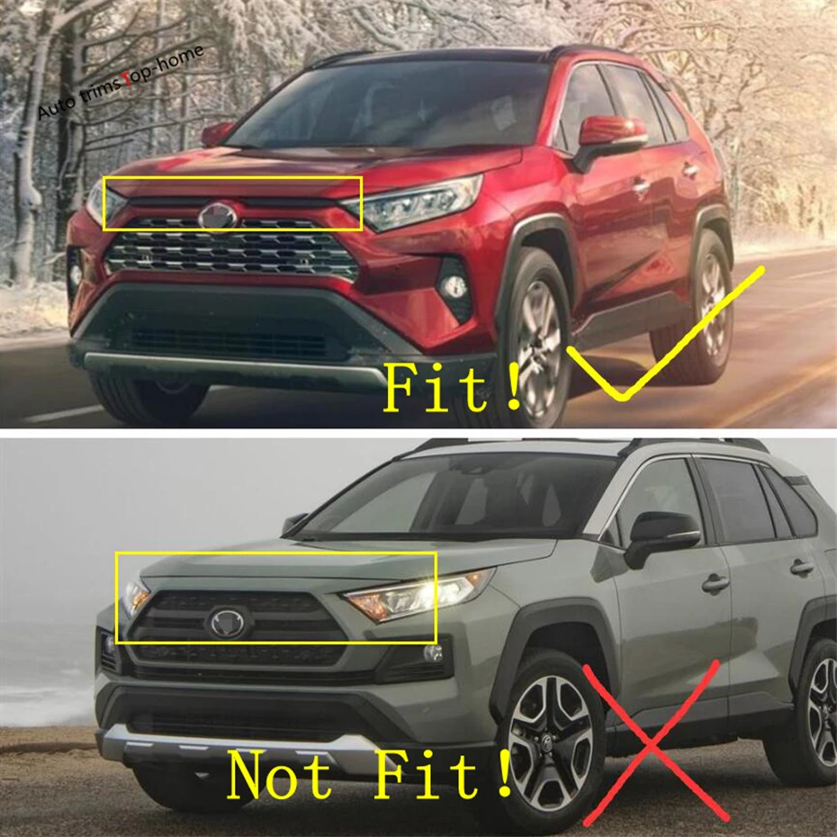 Yimaautotrims Передняя Центральная решетка радиатора гриль Панель Накладка для TOYOTA RAV4