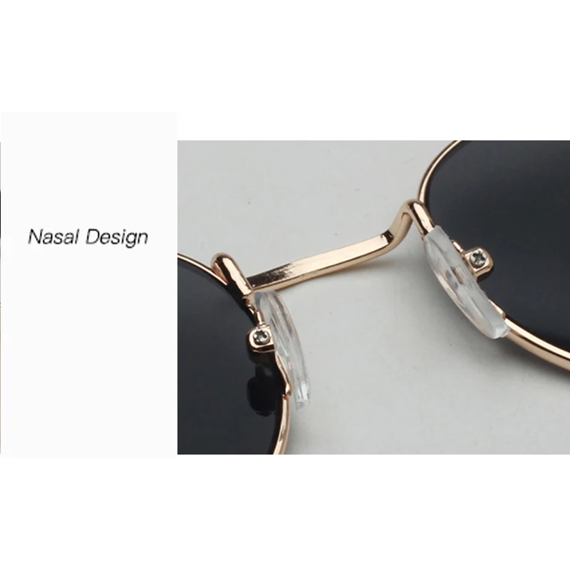 sunglasses for women Round Style Glasses Metal Eyeglasses Frame UV400 Casual Sunglasses Outdoor Accessories Gafas De Sol Redondas rose gold sunglasses
