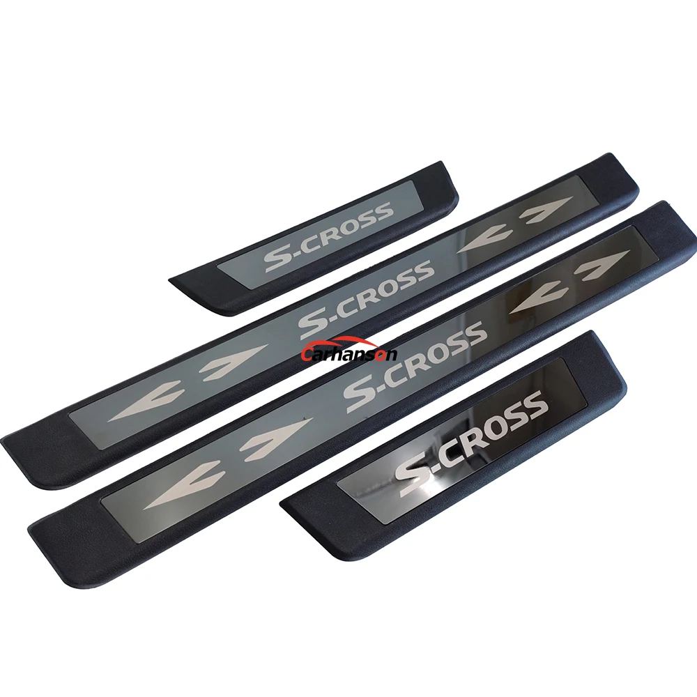 Аксессуары для стайлинга автомобилей для Suzuki Sx4 Scross S-cross S Cross Накладка на порог, защитная наклейка
