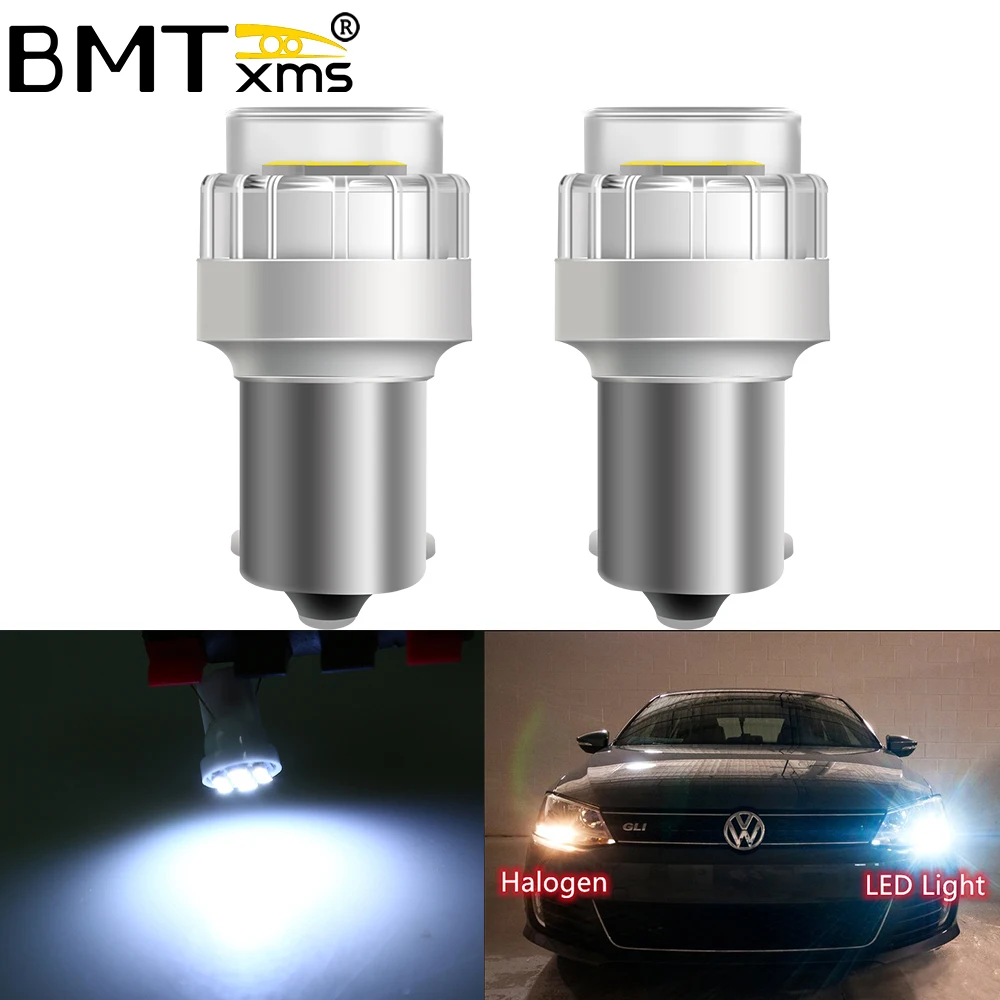 Дневные ходовые огни BMTxms Светодиодные ДХО CAN-шина для Volkswagen POLO 6R 1156 P21W Ba15s 6C T20 W21W