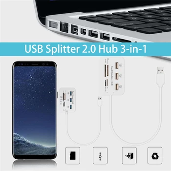 

3 Port USB 3.0 Hub MS SD M2 TF New Aluminum Multi-In-1 Memory Card HDMI Converter Reader Adapter Smartphones Accessoires