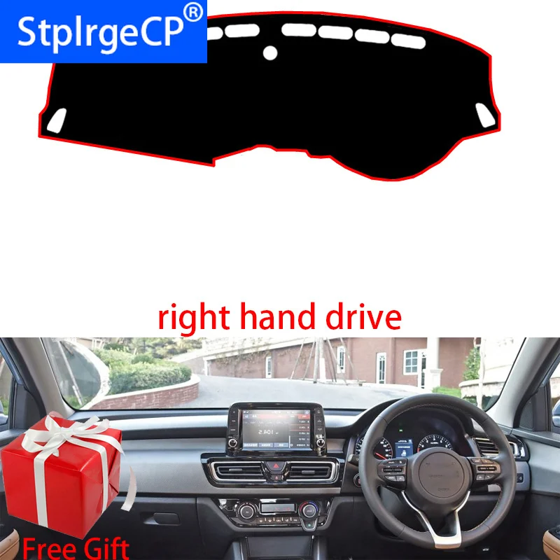 Car Dashboard Cover Mat for kia forte 2018 Right Hand Drive Dashmat Pad Dash Mat Covers