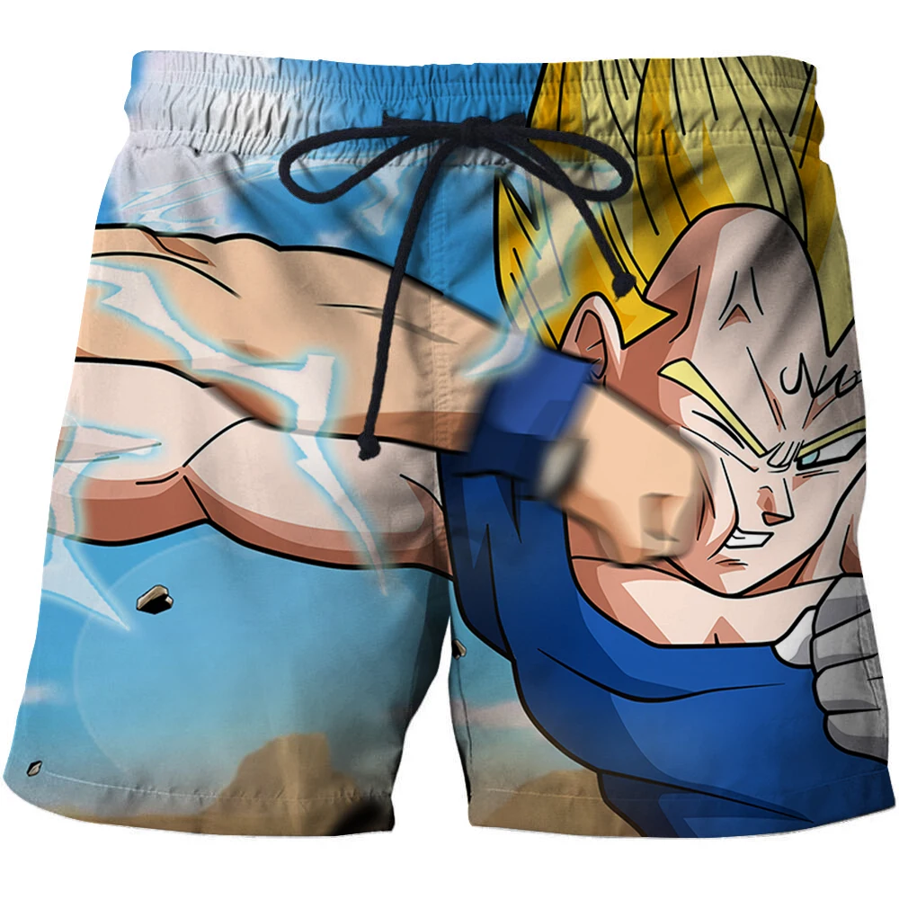 Fashion Anime 3D Print Shorts Men dragon ball pants Goku Casual Loose Board Shorts Summer Beach Breathable Beach shorts s-6xl - Цвет: ATK1250