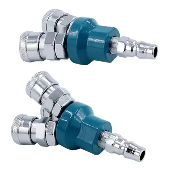 

Pneumatic C-type quick connector quick connection round three two-way quick plug tool air compressor accessories